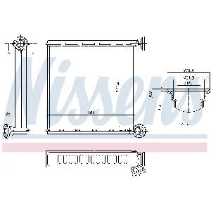 Izmenjivač toplote NISSENS NIS 73980 IC-D0E19C