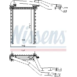 Izmenjivač toplote NISSENS NIS 73991 IC-D74269