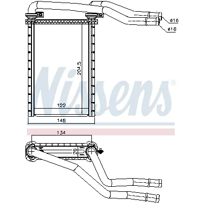 Izmenjivač toplote NISSENS NIS 73991 IC-D74269