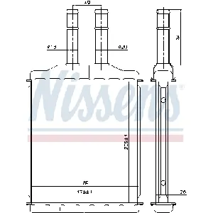 Izmenjivač toplote NISSENS NIS 76505 IC-A359DE