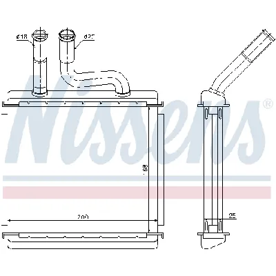 Izmenjivač toplote NISSENS NIS 76507 IC-A359E0