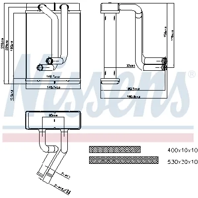 Izmenjivač toplote NISSENS NIS 77508 IC-A359EC