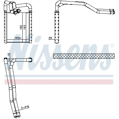 Izmenjivač toplote NISSENS NIS 77649 IC-F529BB