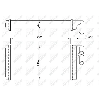 Izmenjivač toplote NRF NRF 50602 IC-AE563E