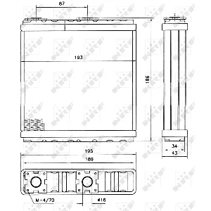 Izmenjivač toplote NRF NRF 52098 IC-C2FF41