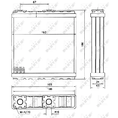 Izmenjivač toplote NRF NRF 52098 IC-C2FF41