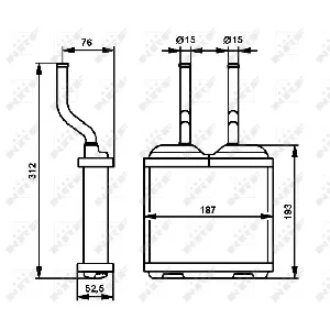 Izmenjivač toplote NRF NRF 52103 IC-AE5685