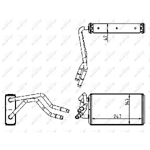 Izmenjivač toplote NRF NRF 54227 IC-C3CA4A