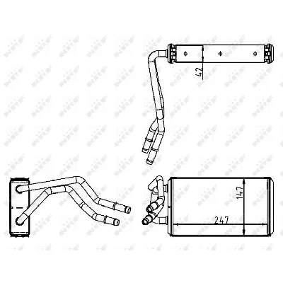 Izmenjivač toplote NRF NRF 54227 IC-C3CA4A