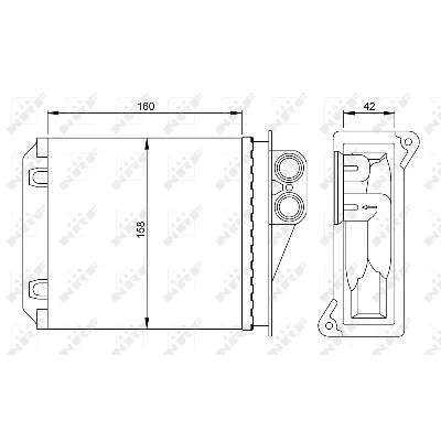 Izmenjivač toplote NRF NRF 54236 IC-BFFCAD
