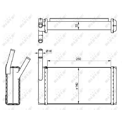 Izmenjivač toplote NRF NRF 54265 IC-C40B80