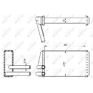 Izmenjivač toplote NRF NRF 54267 IC-C40B82