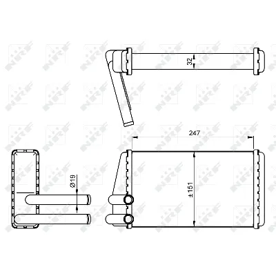 Izmenjivač toplote NRF NRF 54267 IC-C40B82
