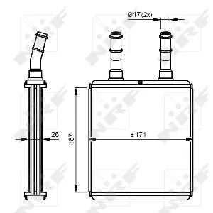 Izmenjivač toplote NRF NRF 54291 IC-CFC2FC