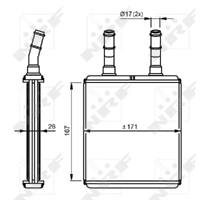 Izmenjivač toplote NRF NRF 54291 IC-CFC2FC