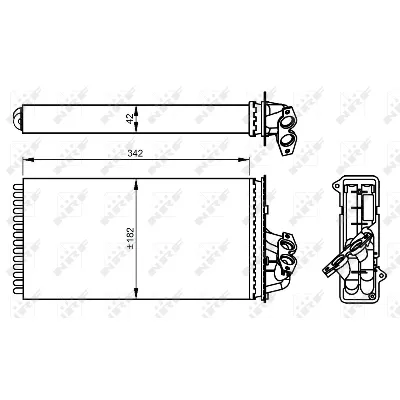 Izmenjivač toplote NRF NRF 54297 IC-CFC302