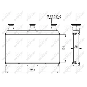 Izmenjivač toplote NRF NRF 54311 IC-D60A5B