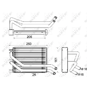 Izmenjivač toplote NRF NRF 54313 IC-DF1C2B