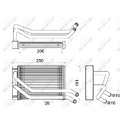 Izmenjivač toplote NRF NRF 54313 IC-DF1C2B