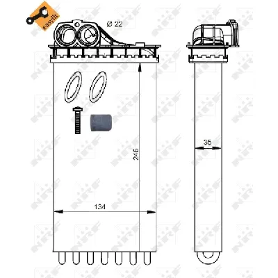 Izmenjivač toplote NRF NRF 54334 IC-E61515