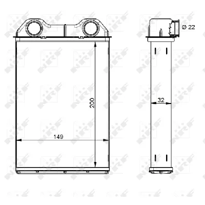 Izmenjivač toplote NRF NRF 54341 IC-E3A95D