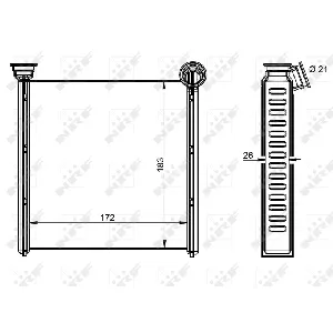 Izmenjivač toplote NRF NRF 54342 IC-E3A95E