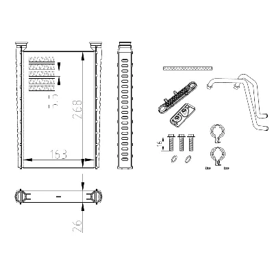 Izmenjivač toplote NRF NRF 54417 IC-G0SBLW