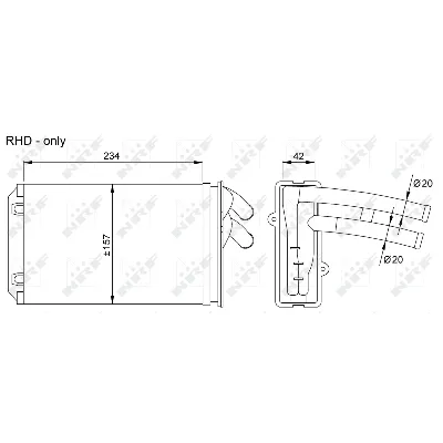 Izmenjivač toplote NRF NRF 58035 IC-AE582E