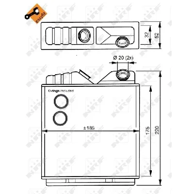 Izmenjivač toplote NRF NRF 58146 IC-AE586C