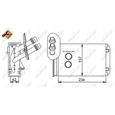 Izmenjivač toplote NRF NRF 58223 IC-AE58A4