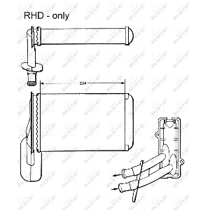 Izmenjivač toplote NRF NRF 58623 IC-AE5907