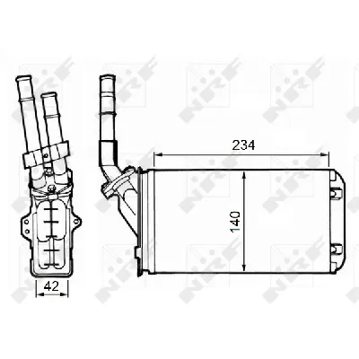 Izmenjivač toplote NRF NRF 58643 IC-D11D64