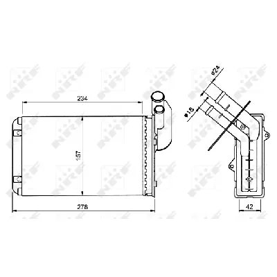 Izmenjivač toplote NRF NRF 58836 IC-AE5963