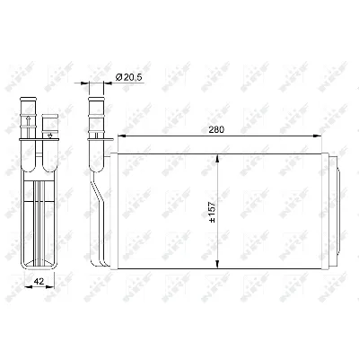 Izmenjivač toplote NRF NRF 58931 IC-AE5997