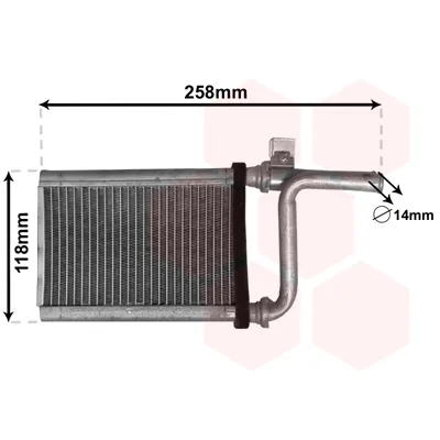 Izmenjivač toplote VAN WEZEL WEZ32006254 IC-E293A9