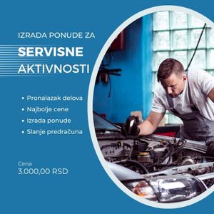 Izrada ponude za servisne aktivnosti Izrada ponude za servisne aktivnosti