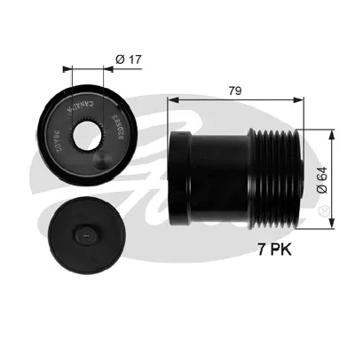 Jednosmerna spojnica alternatora GATES GATOAP7104 IC-E4EA02