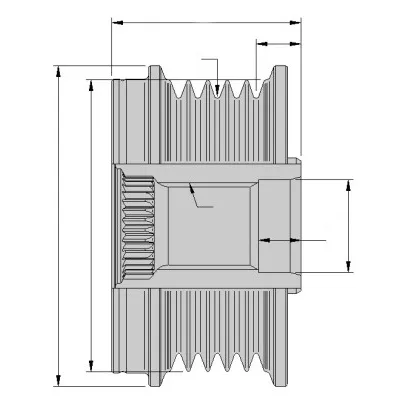 Jednosmerna spojnica alternatora HELLA 9XU358 038-541 IC-E1EBC2