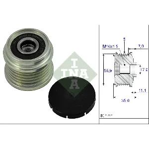 Jednosmerna spojnica alternatora INA 535 0008 10 IC-AABD76