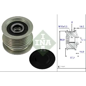 Jednosmerna spojnica alternatora INA 535 0009 10 IC-AB0229