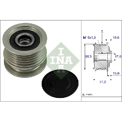 Jednosmerna spojnica alternatora INA 535 0009 10 IC-AB0229
