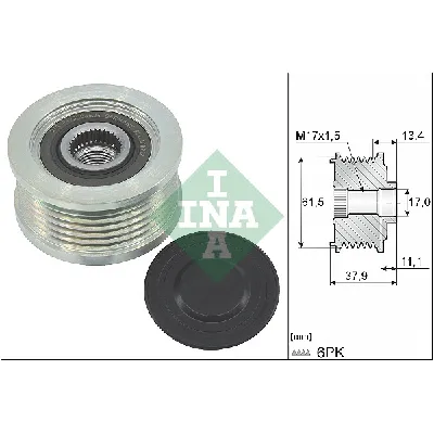 Jednosmerna spojnica alternatora INA 535 0023 10 IC-AAC86E
