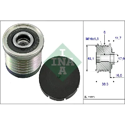 Jednosmerna spojnica alternatora INA 535 0030 10 IC-B2957F