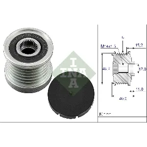 Jednosmerna spojnica alternatora INA 535 0038 10 IC-B29594