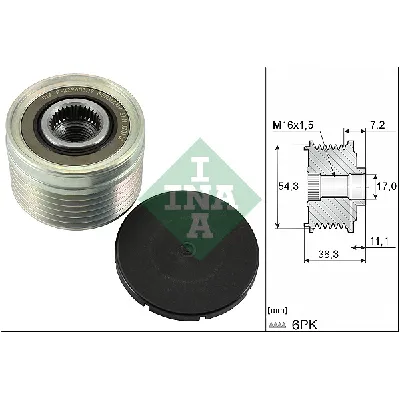 Jednosmerna spojnica alternatora INA 535 0039 10 IC-ABE683