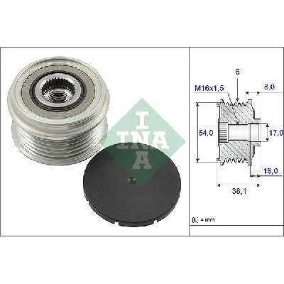 Jednosmerna spojnica alternatora INA 535 0063 10 IC-B12066
