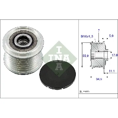 Jednosmerna spojnica alternatora INA 535 0083 10 IC-B295AC