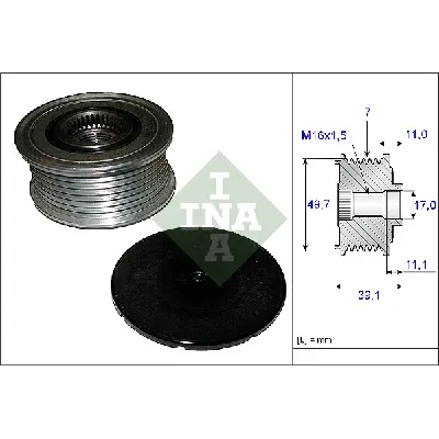 Jednosmerna spojnica alternatora INA 535 0084 10 IC-B295C7