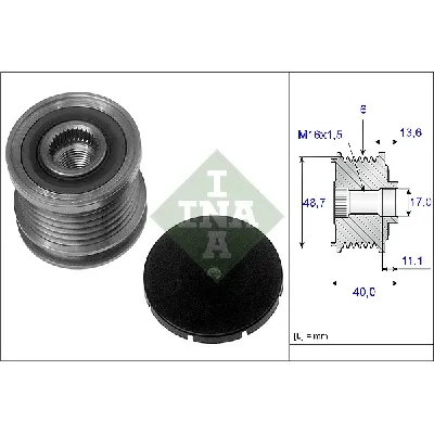 Jednosmerna spojnica alternatora INA 535 0085 10 IC-B2958D