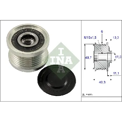Jednosmerna spojnica alternatora INA 535 0093 10 IC-B77178